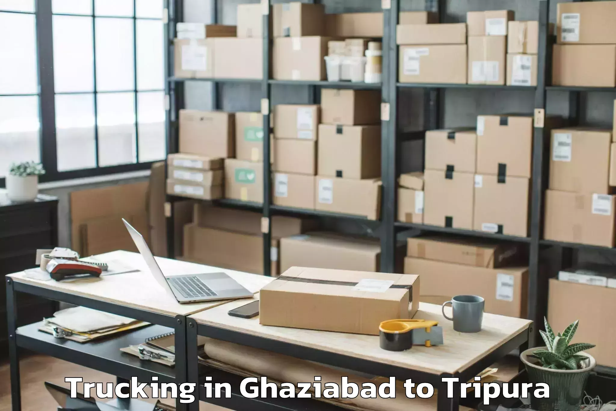 Expert Ghaziabad to Melaghar Trucking